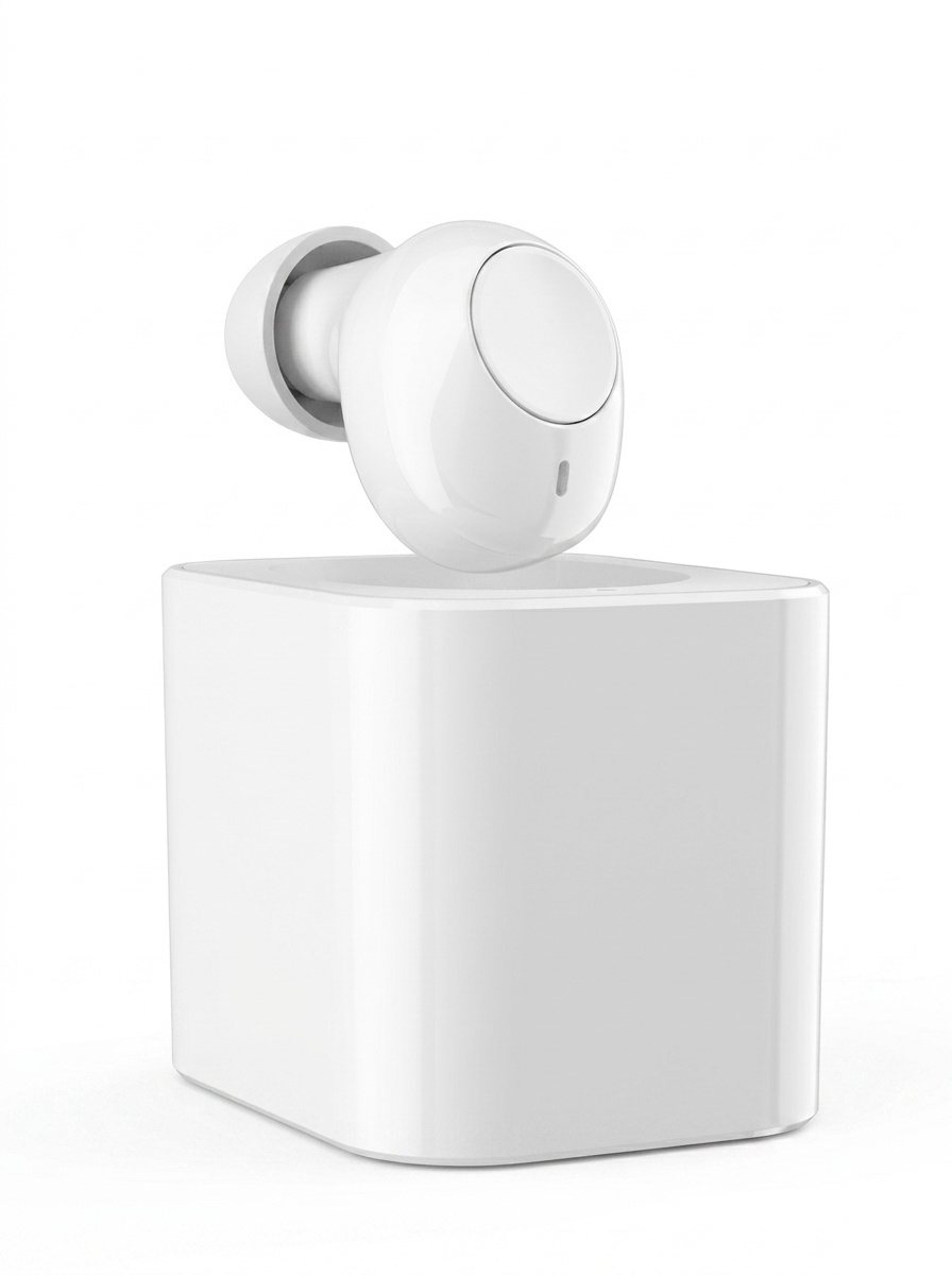K-81 White Rechargeable Hearing Aid Large Button Noise Reduction #26240011
