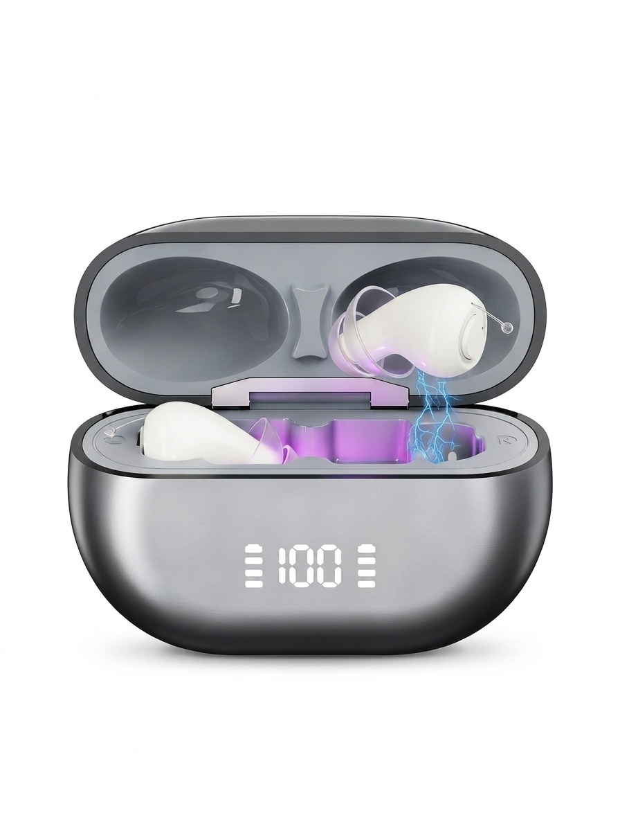 GM-955 UV Sterilizing Rechargeable Hearing Aid 16-Channel Digital Noise Reduction #26240021