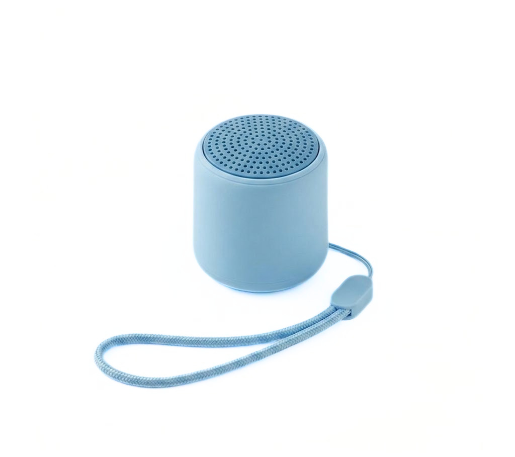 Mini Portable Bluetooth 5.3 Speaker with Deep Bass, 2-10 Hours Playtime, Lightweight Design & Carrying Strap for On-The-Go Audio