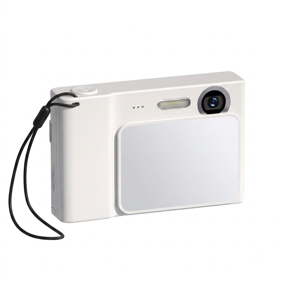 Cámara digital 4K de 48 MP para niños y vlogging, enfoque automático, zoom digital de 8x, batería de 650 mAh, juegos integrados.