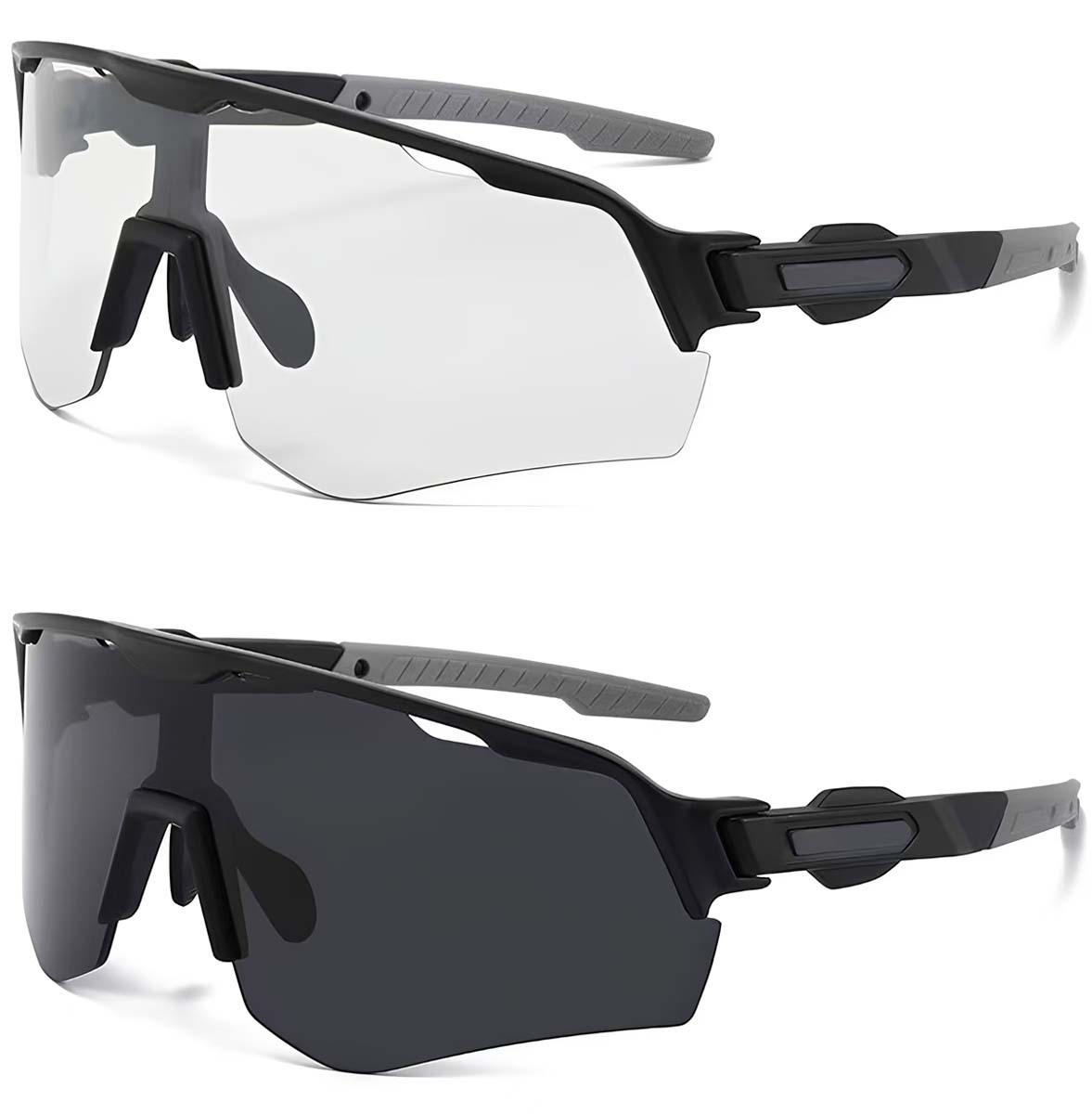 BS2607-0658_Black_Aviator_Plastic_Photochromic Glasses_corner-2
