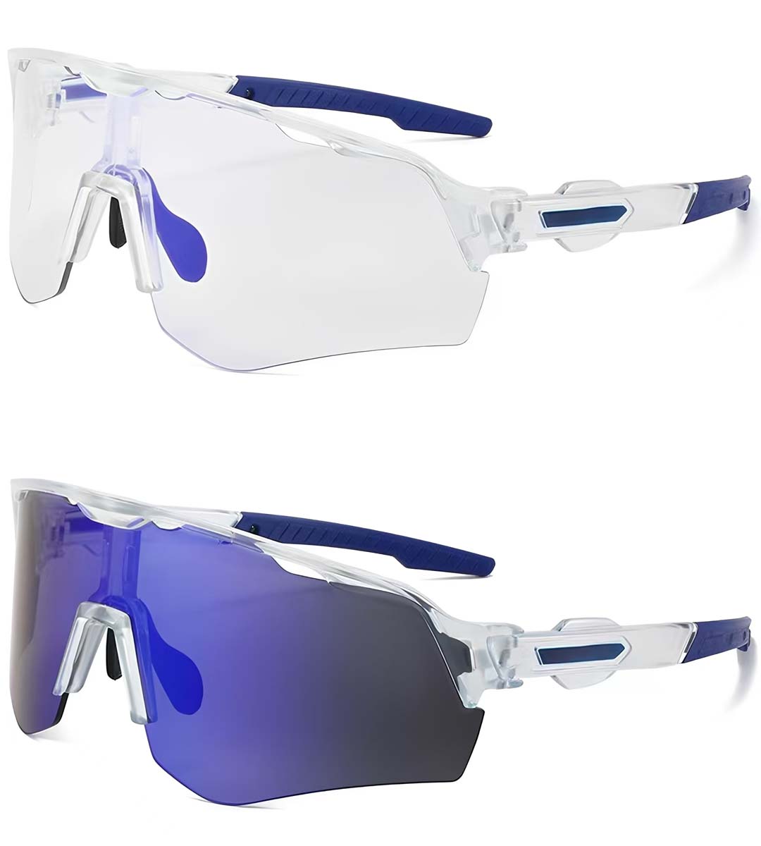 BS2607-0660_Transparent_Aviator_Plastic_Photochromic Glasses_corner-2