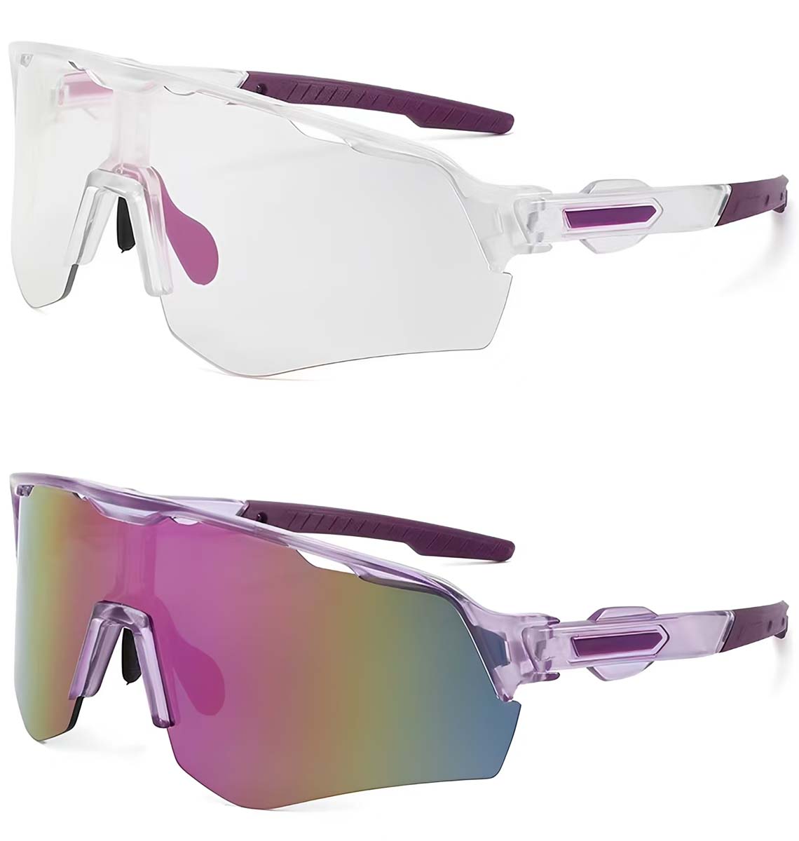 BS2607-0661_Transparent_Aviator_Plastic_Photochromic Glasses_corner-2