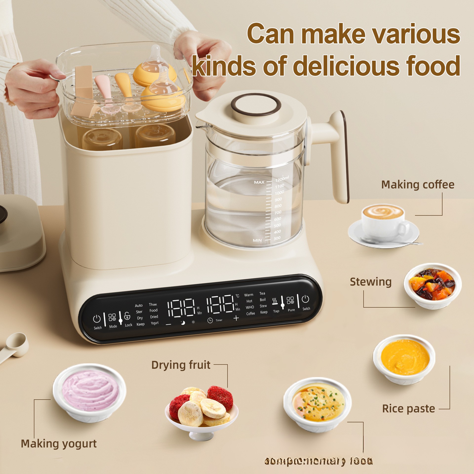 Multifunctional Baby Bottle Sterilizer & Milk Warmer