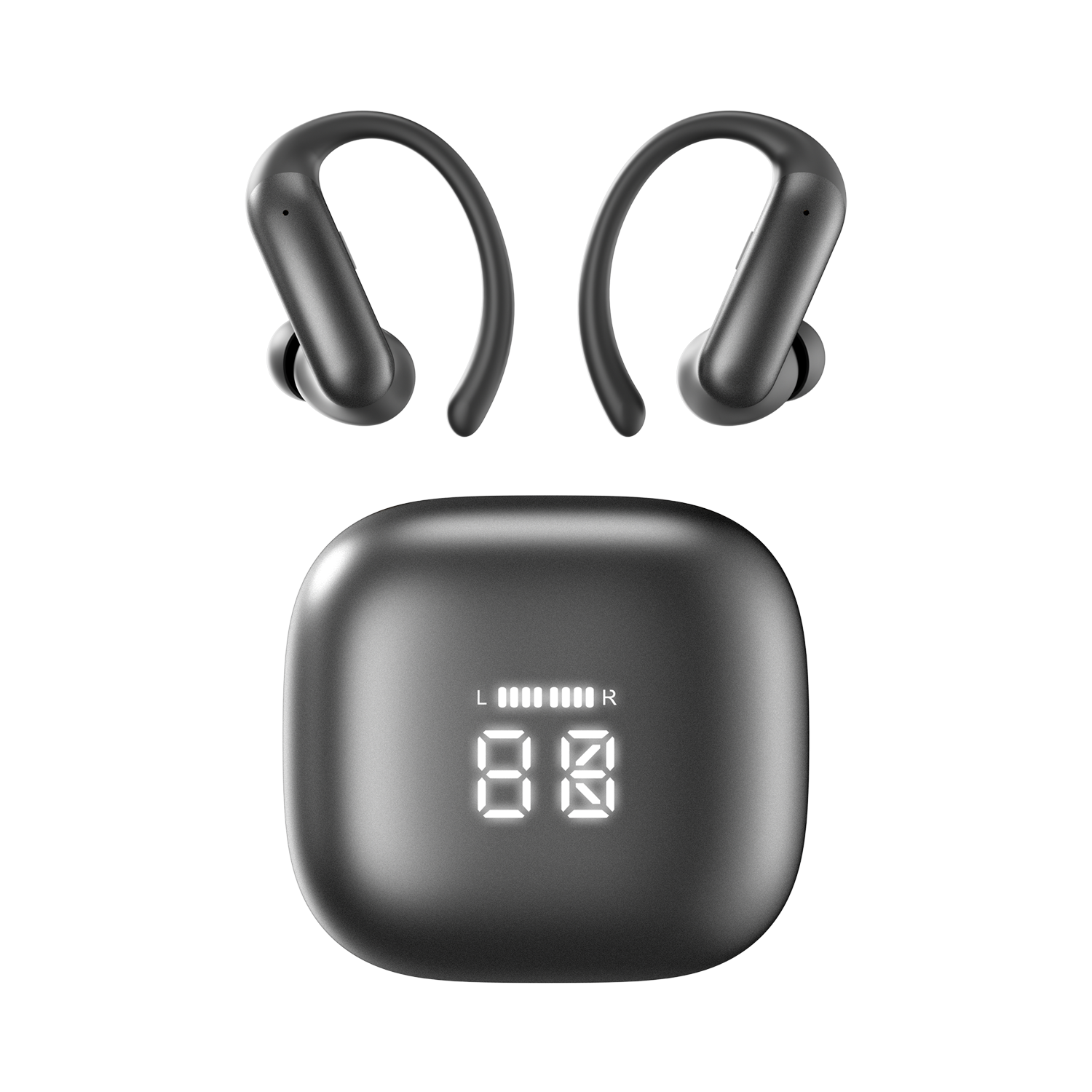2-in-1 Wireless Earbuds with Built-in LED Makeup Mirror Case Model#M165