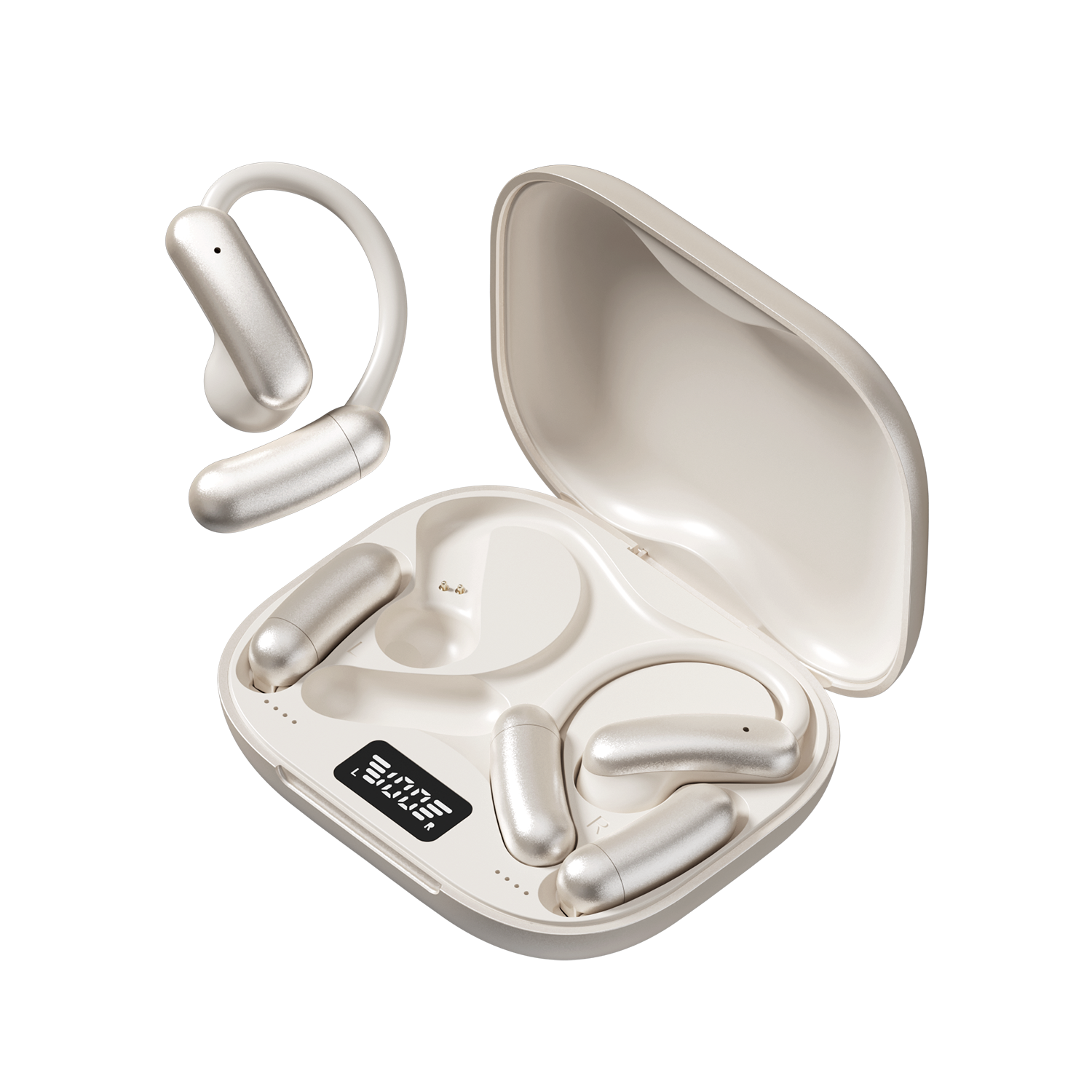 Auriculares inalámbricos Bluetooth de oído abierto con batería magnética Modelo n.° M143