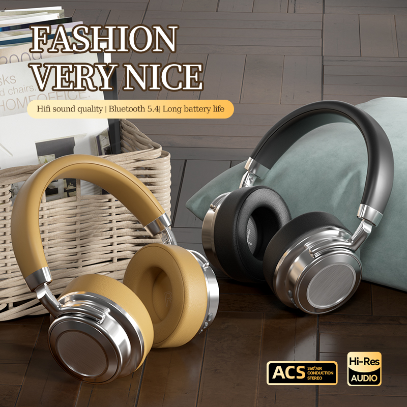 CR-9 Wireless Bluetooth 6.0 Headphones with Hi-Res Audio
