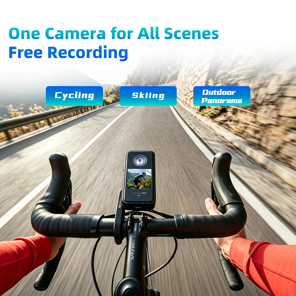 4K Magnetic Thumb Camera - Portable Action Cam with 136° Wide Angle