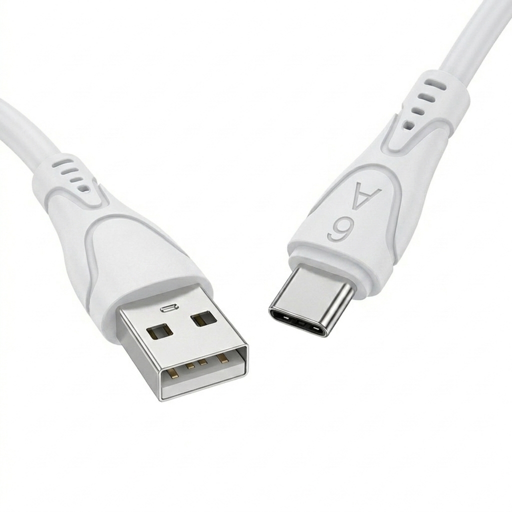 6A Liquid Silicone USB Cable, High-Speed Fast Charging Cord for Android and iOS Devices