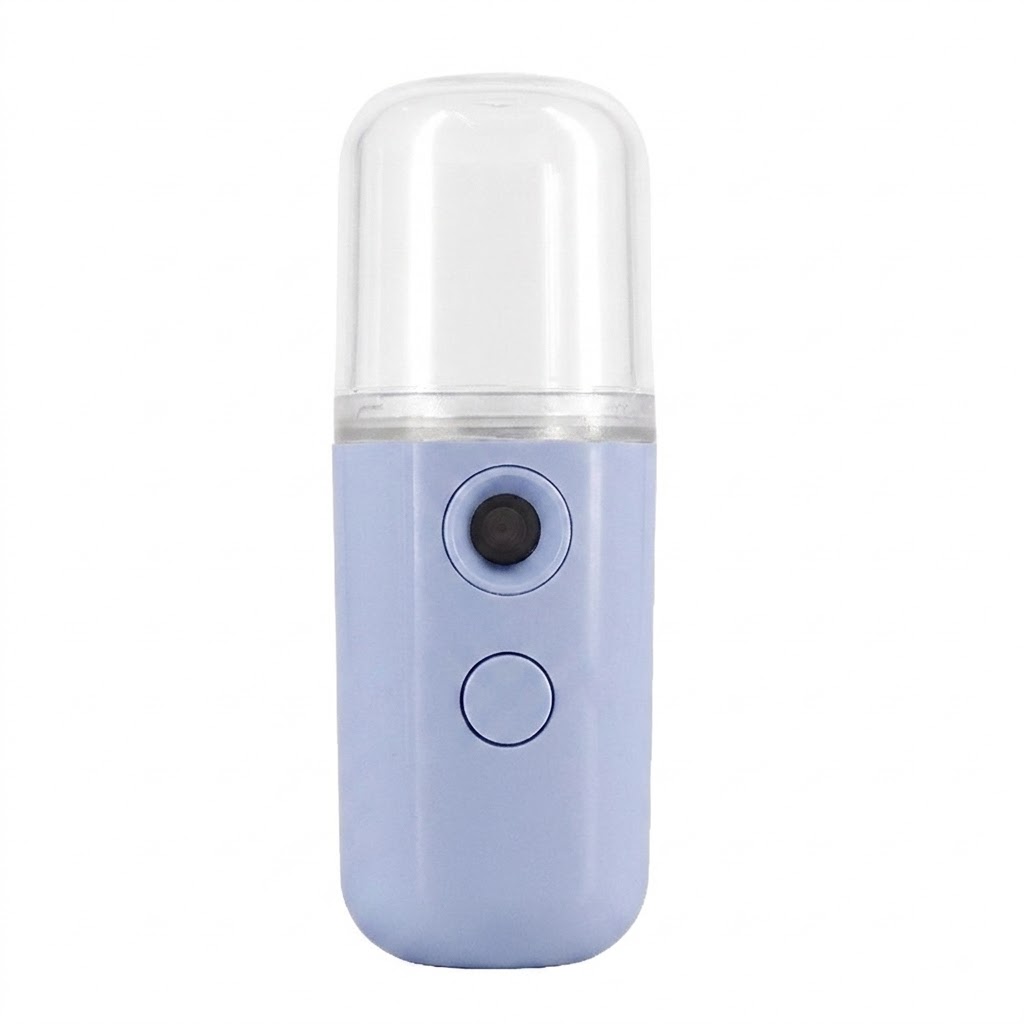 Instant Hydration Nano Facial Mister with 30ml Water Tank & USB Rechargeable, Light Blue/White/Pink