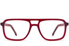 BS0420-0103_Red_Aviator_Acetate_Glasses_front