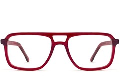 BS0420-0103_Red_Aviator_Acetate_Glasses_front