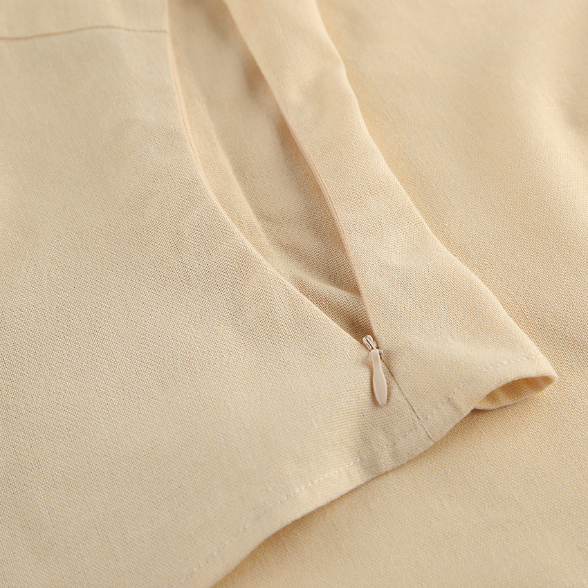 Combinaison beige chic asymétrique à jambes larges