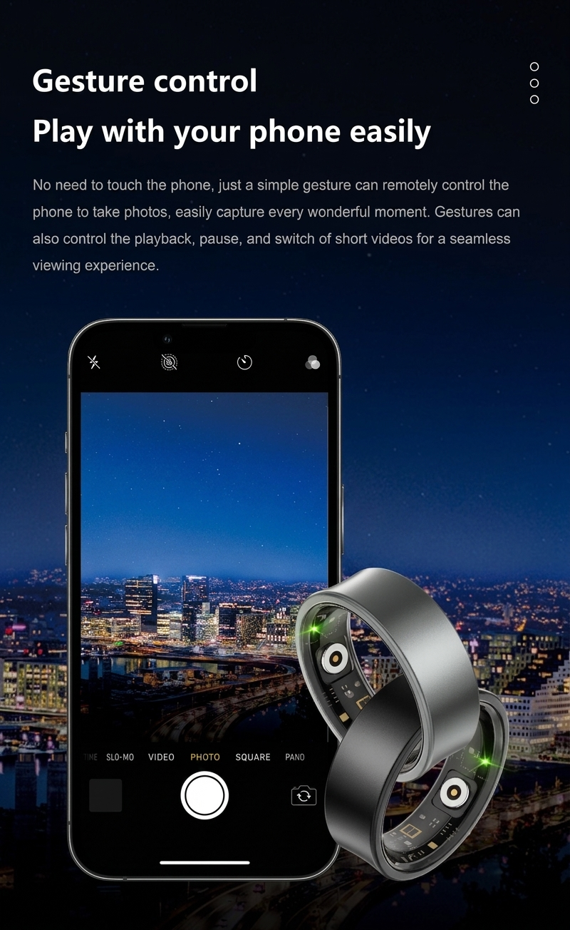 Smart Ring: tracker avanzato per la salute e il fitness, per un benessere ottimale.