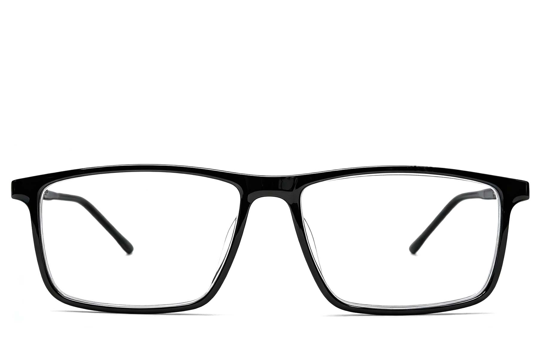 BS2012-0272_Black_Rectangular_Acetate_Glasses_front
