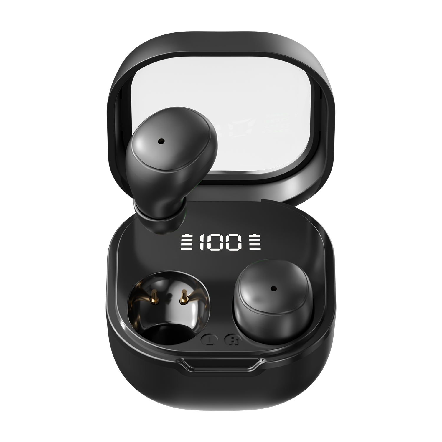 V6.0 Hi-Fi Wireless Earbuds with LED Battery Display Model#M125