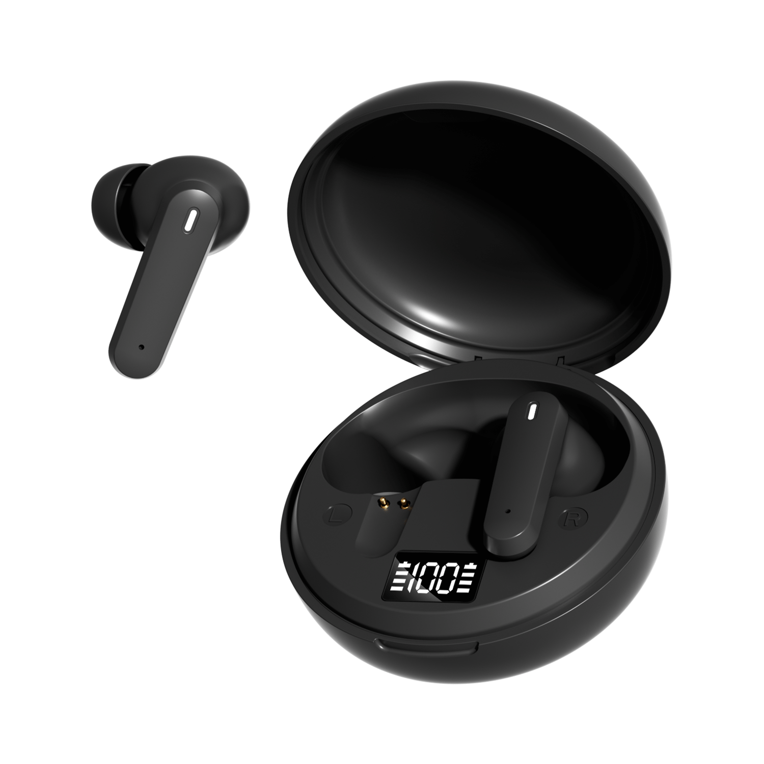 True Wireless Earbuds with LED Battery Display & Bass Boost Model#M164