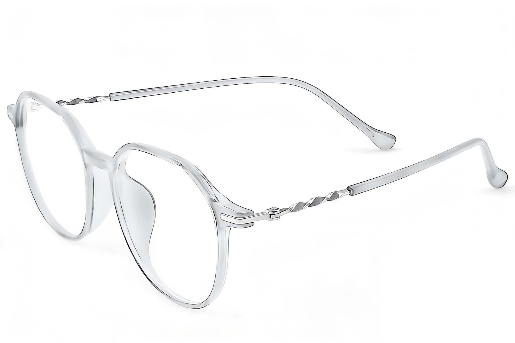 Geometric Grey TR90 Glasses #BS0423-0241