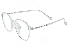 Gafas geométricas grises TR90 #BS0423-0241