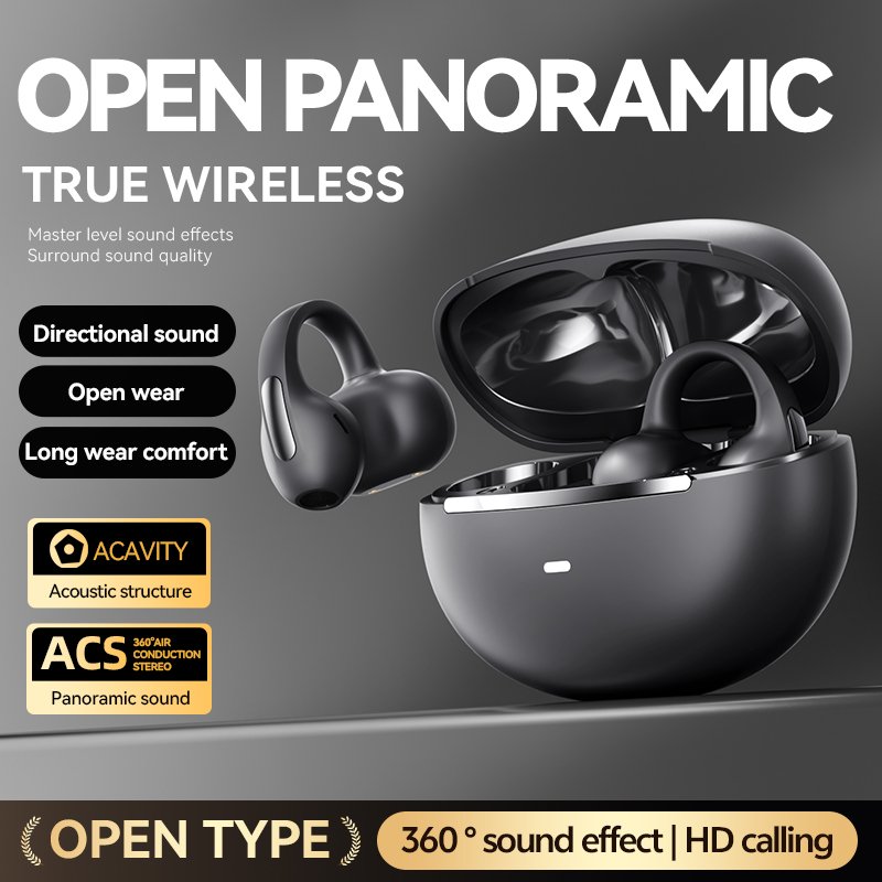 Open-Ear Wireless Bluetooth Earbuds - Panoramic Sound Model#M136