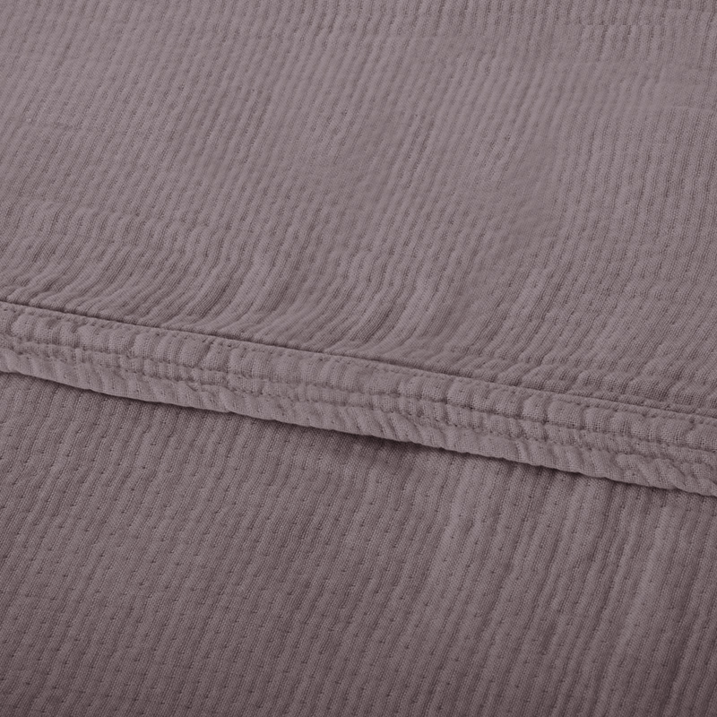 Thickened Lyocell Cotton Linen Blend Machine Washable Breathable Soft Throw Blanket