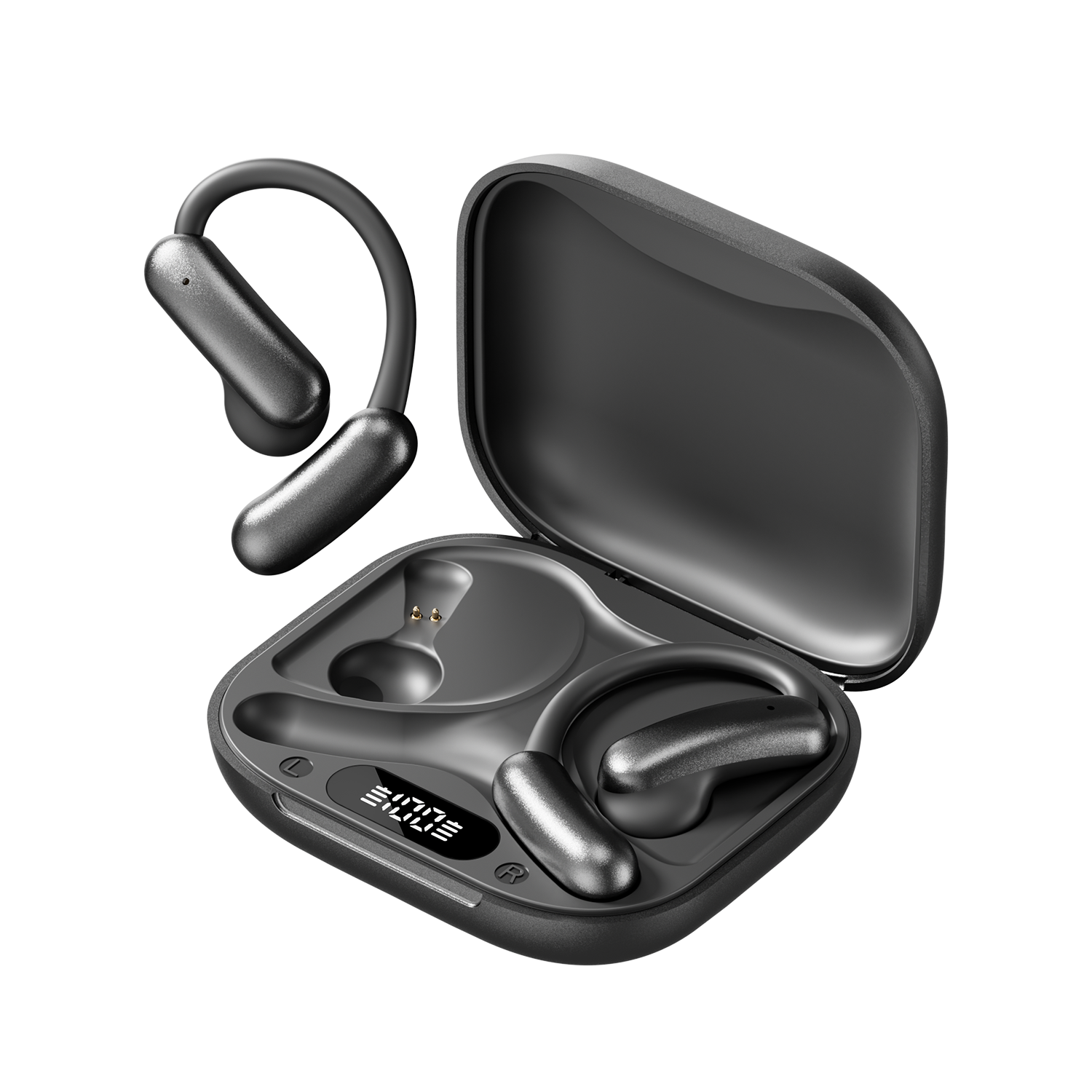 Open Ear Wireless Earbuds with LED Battery Display Model#M139