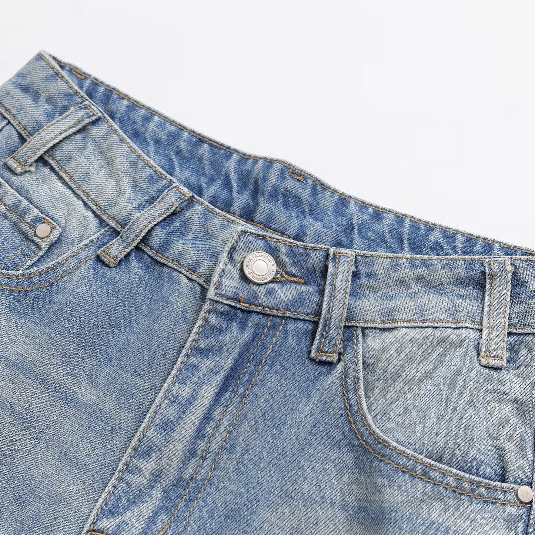 Women's Straight Leg Jeans - Classic & Stylish KUN-00008