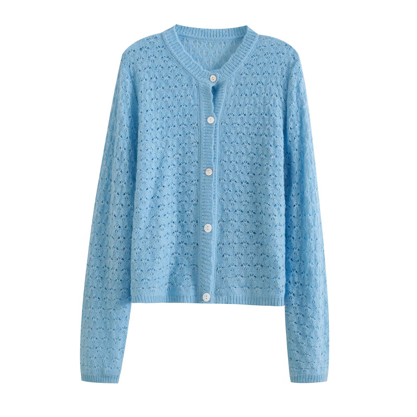 Knit Cardigan Korean Style Hollow Out KUN-00051