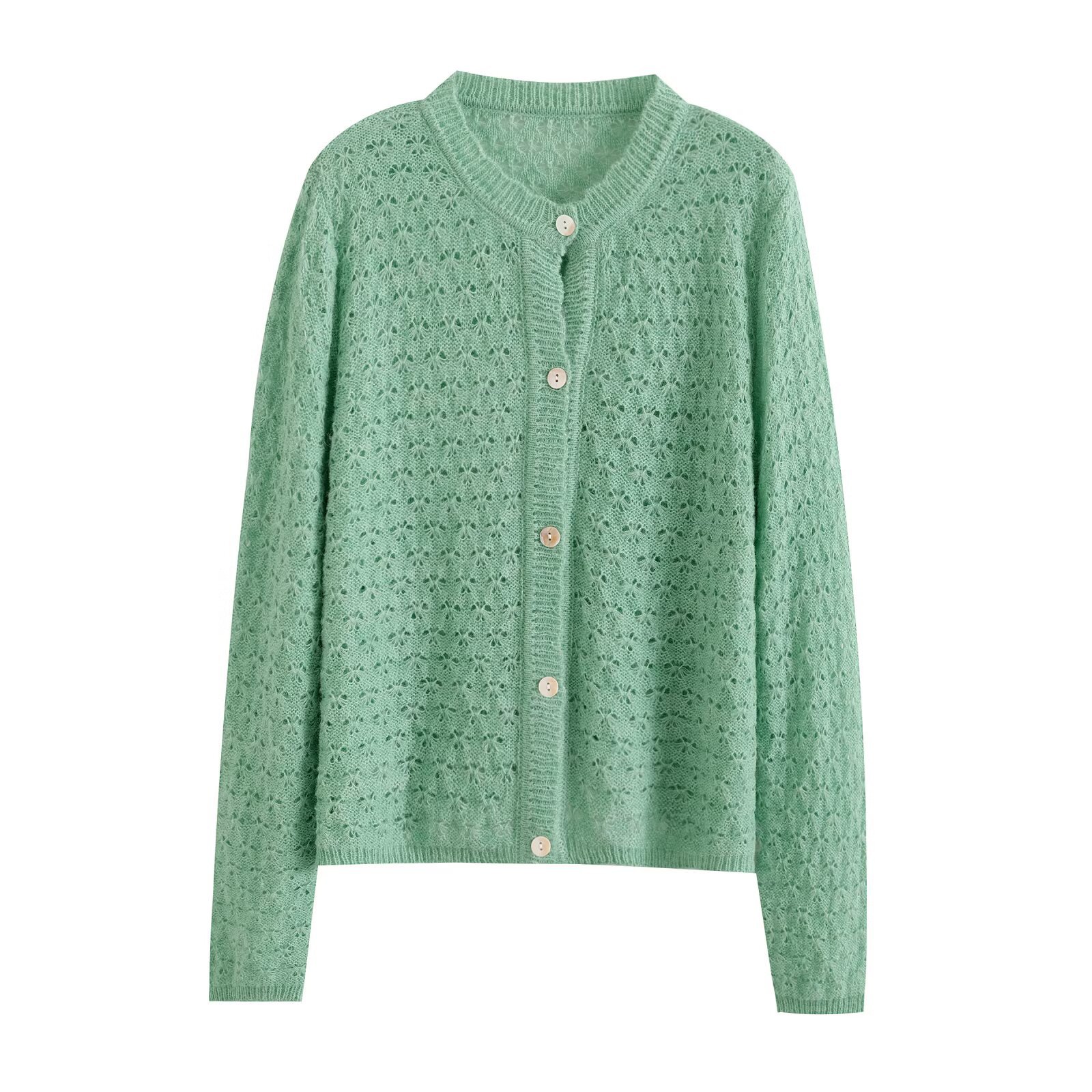 Knit Cardigan Korean Style Hollow Out KUN-00051