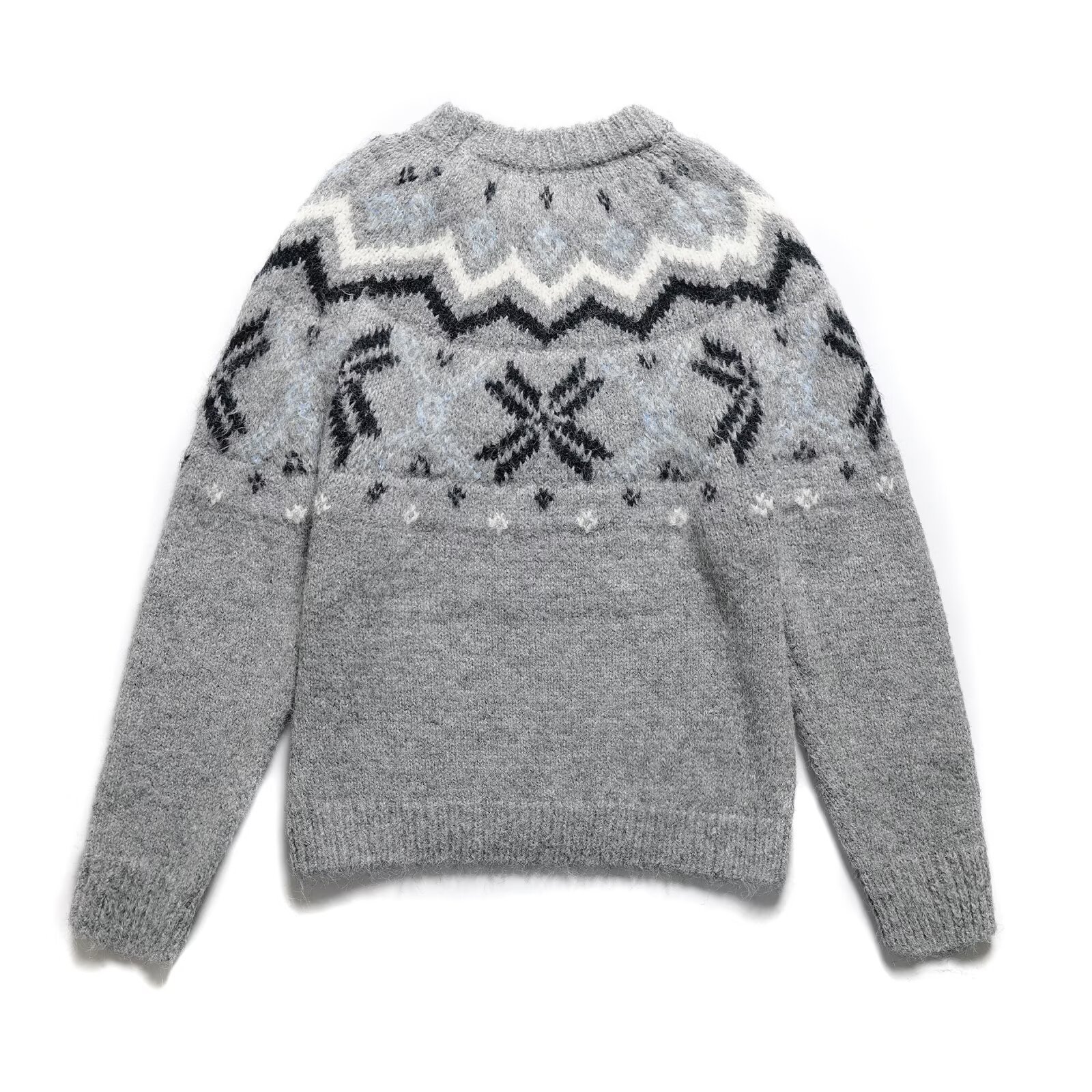 Pull en maille Fair Isle à motif flocon de neige KUN-00092