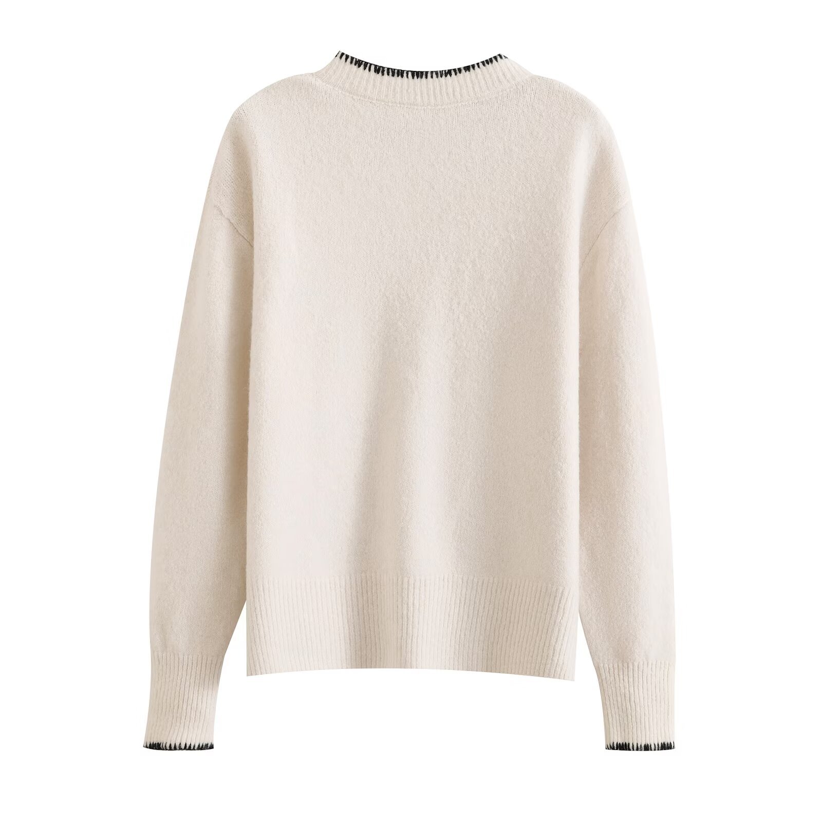 Knit Cardigan Dog Embroidery - European Style Casual Top KUN-00046