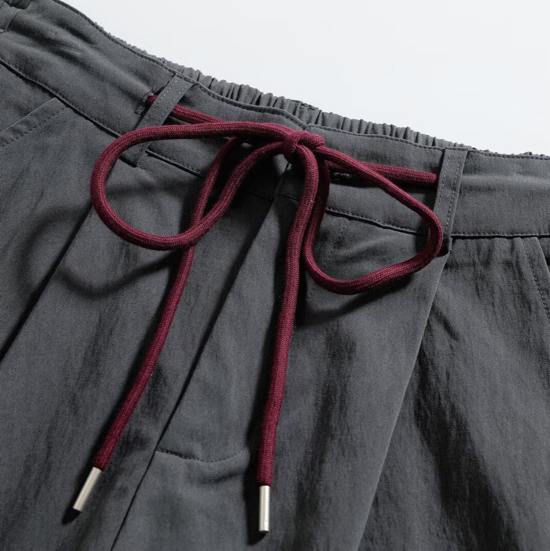 Pantalones anchos para mujer, cintura elástica, estilo casual, elegante, KUN-00008