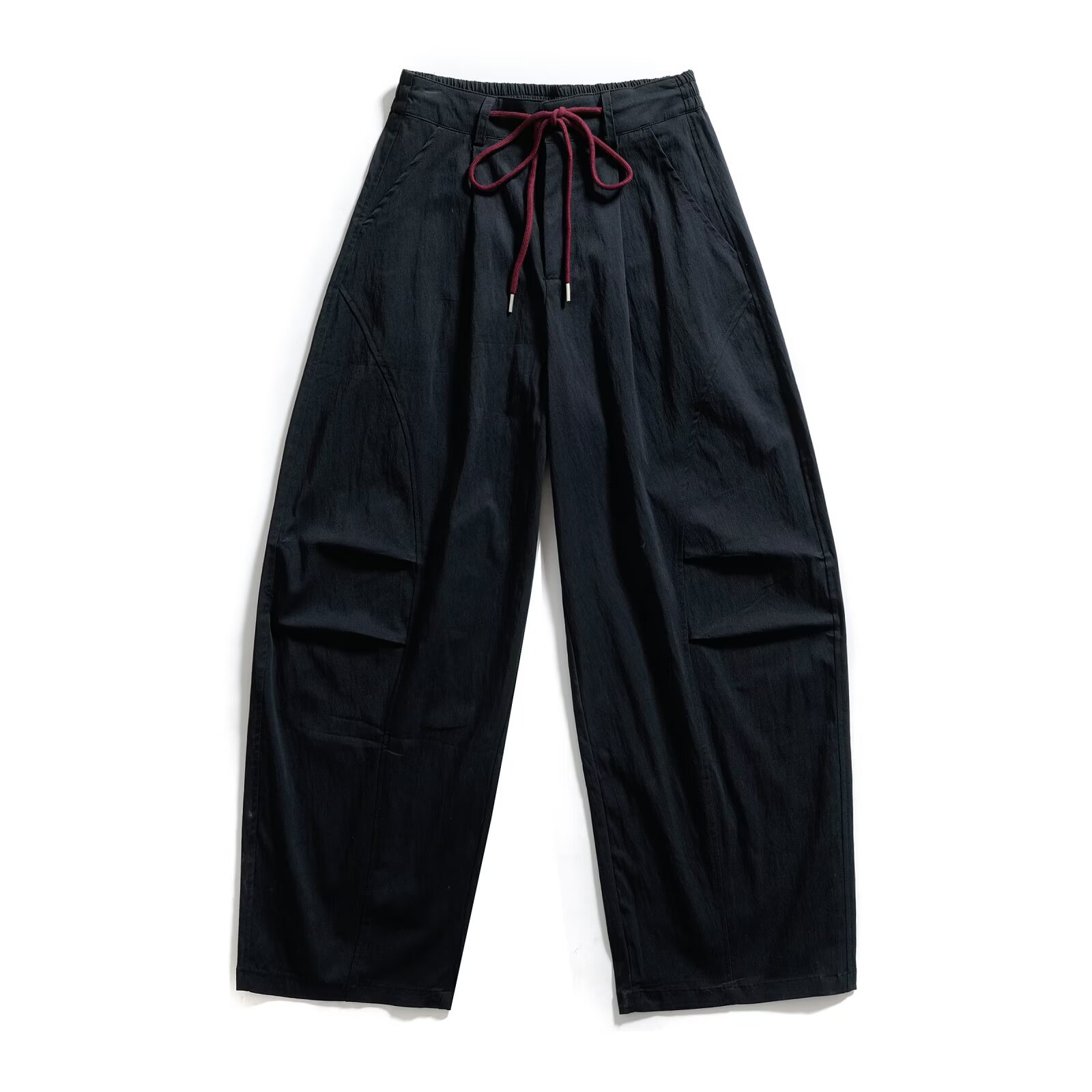 Pantalones anchos para mujer, cintura elástica, estilo casual, elegante, KUN-00008