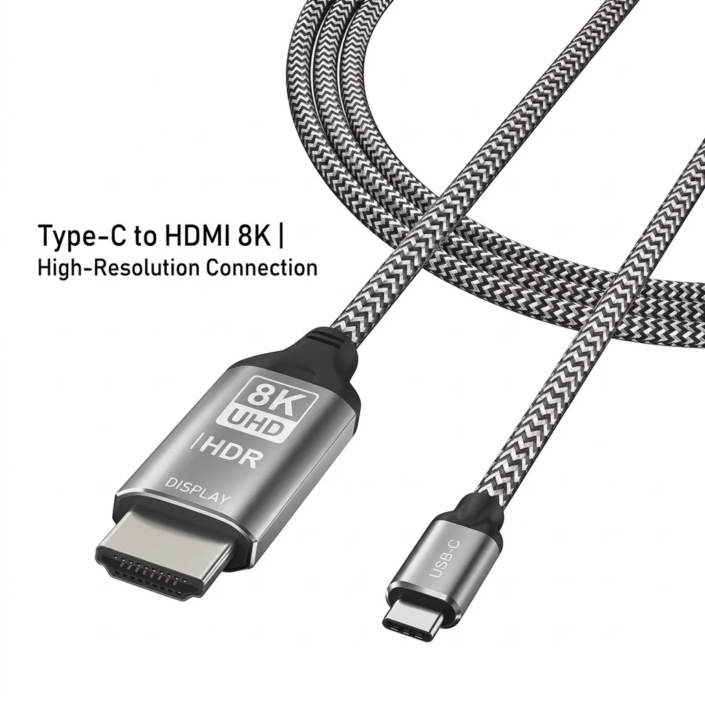 8K DisplayPort 1.4 to HDMI Adapter Cable - UHD 4K@120Hz