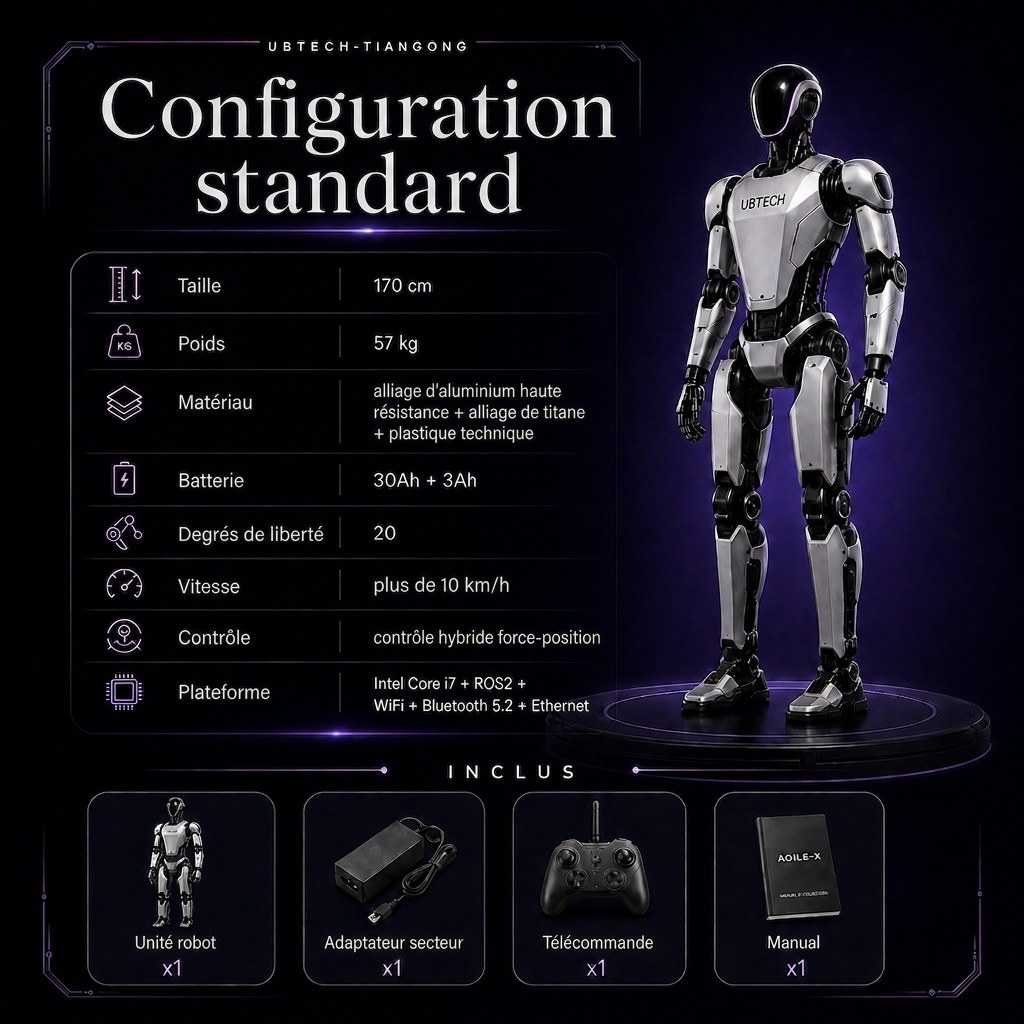 Robot humanoïde IA Base Tiangong Walker #41200001