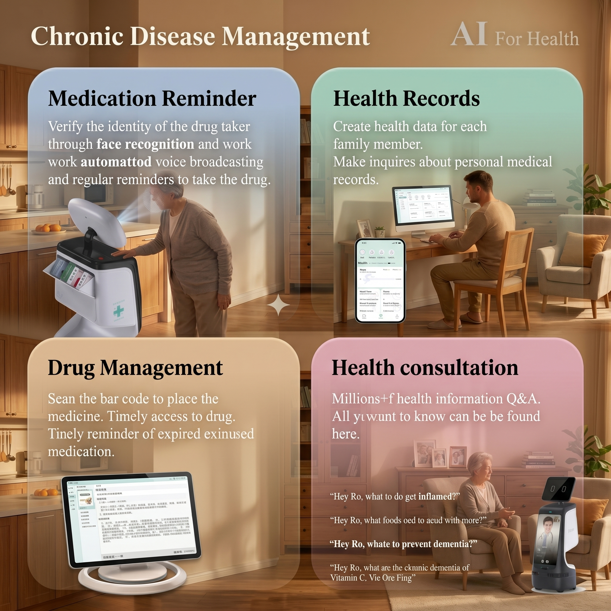 Robin AI Family Health Management Robot #41200002