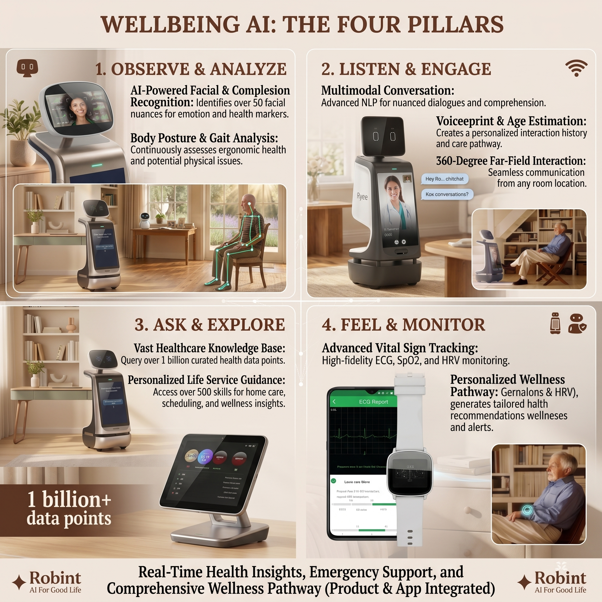 Robin AI Family Health Management Robot #41200002