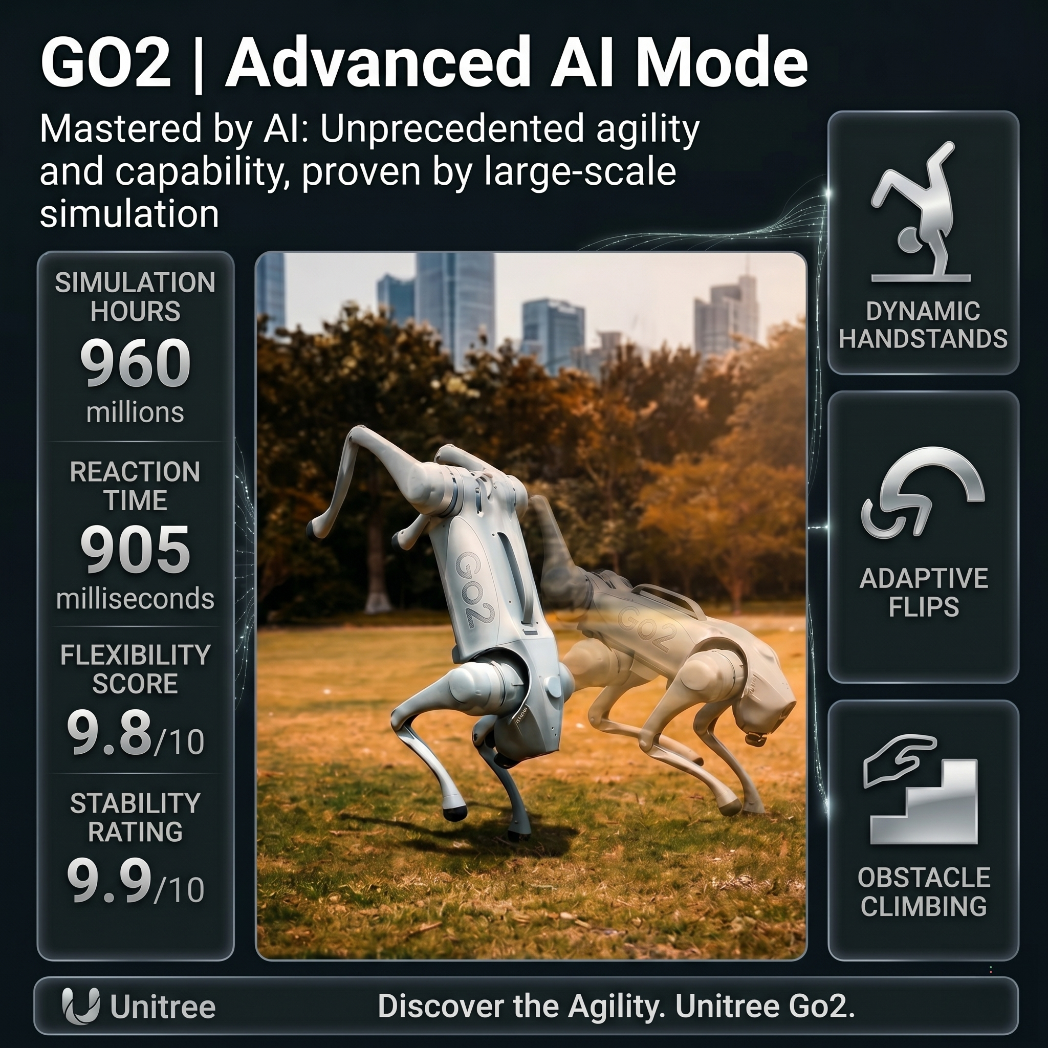 Go2 Pro AI Robotic Dog Smart Follow 4G eSIM #41200006