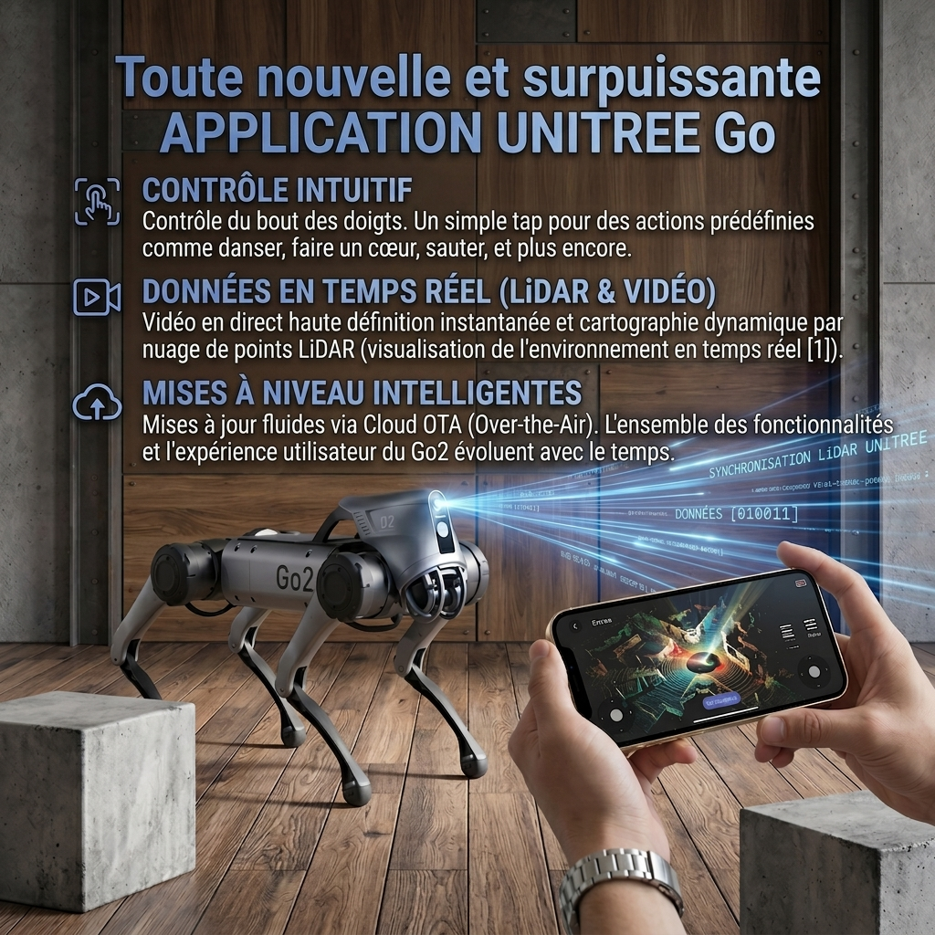 Go2 Pro Chien Robotique IA Suivi Intelligent 4G eSIM #41200006
