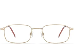 BS2012-0421_Golden_Rectangular_Metal_Glasses_front
