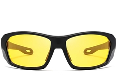 BS0205-0067_Yellow_Rectangular_TR90_Sunglasses_front