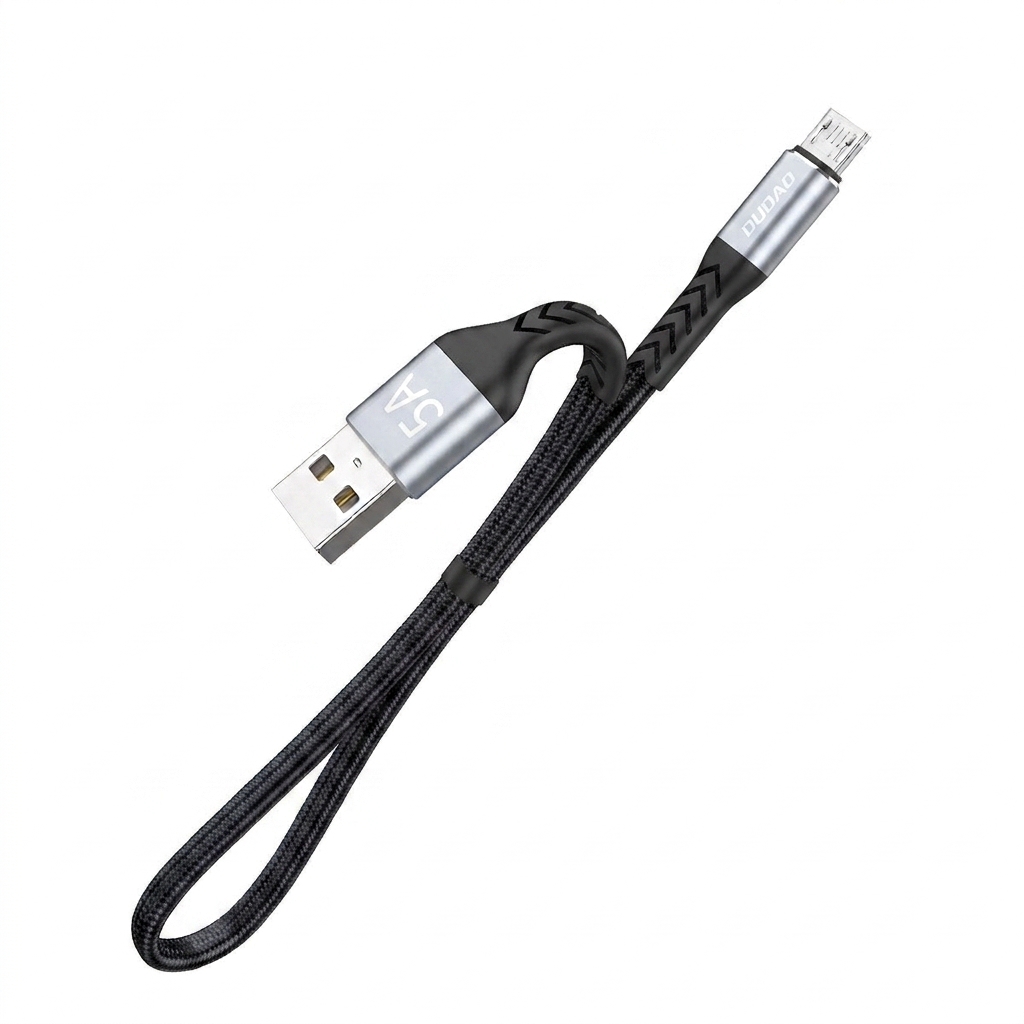 PD 30W Fast Charge Braided Data Cable, USB-C to Lightning, 480Mbps Data Transfer, 23cm, Black
