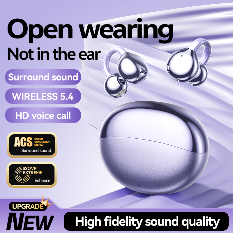 Écouteurs intra-auriculaires sans fil Bluetooth 5.4 à oreille ouverte avec son à 360° Modèle n° M110