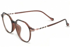 Geometric Brown TR90 Glasses #BS0423-0238