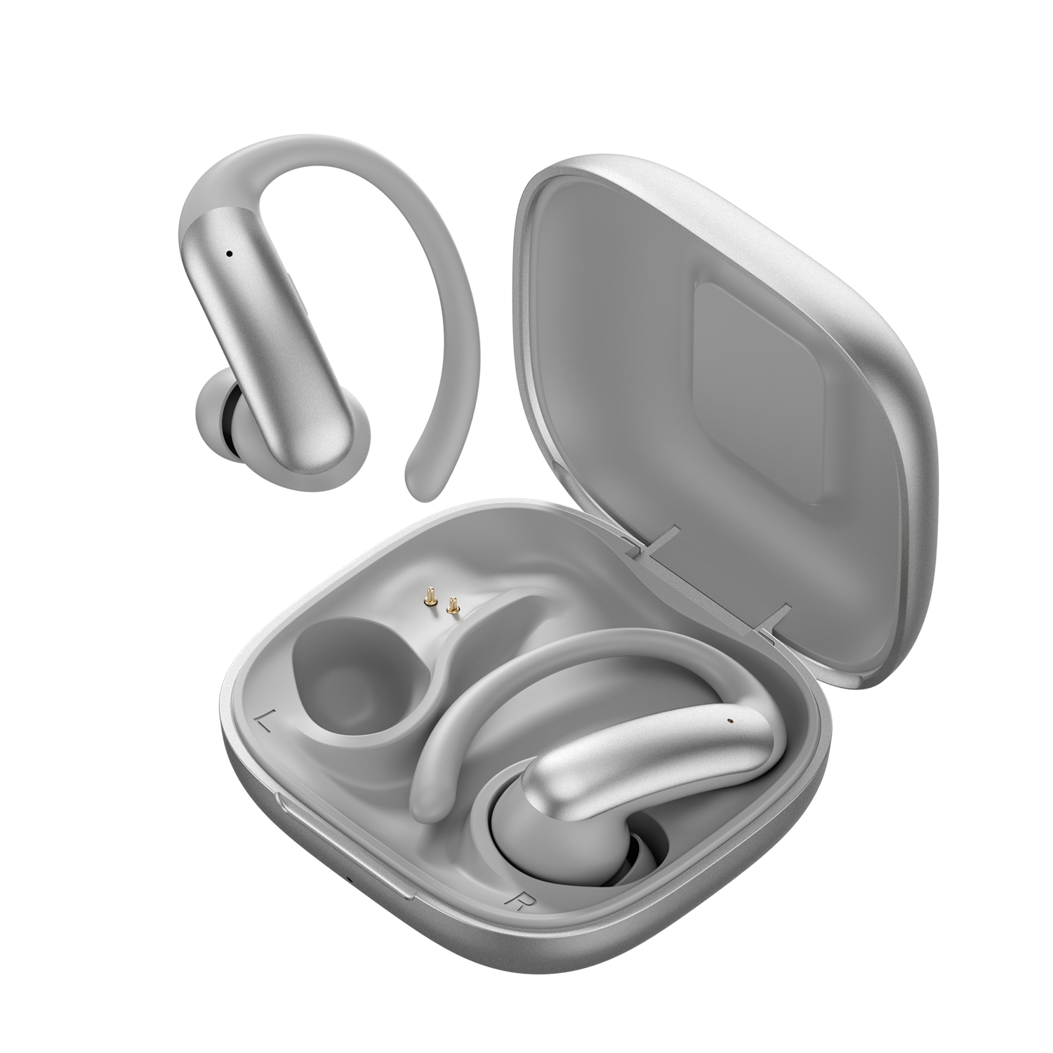 2-in-1 Wireless Earbuds with Built-in LED Makeup Mirror Case Model#M165