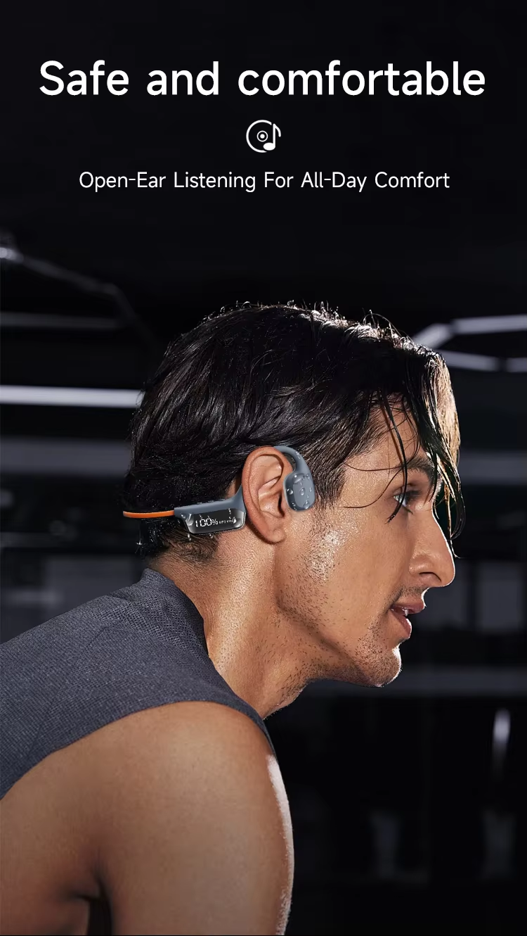 IPX8 Waterproof Bone Conduction Sports Headphones with 32GB MP3