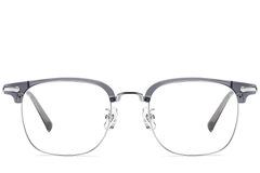 BS1913-0199_Grey_Semi-rimless_TR90_Glasses_front