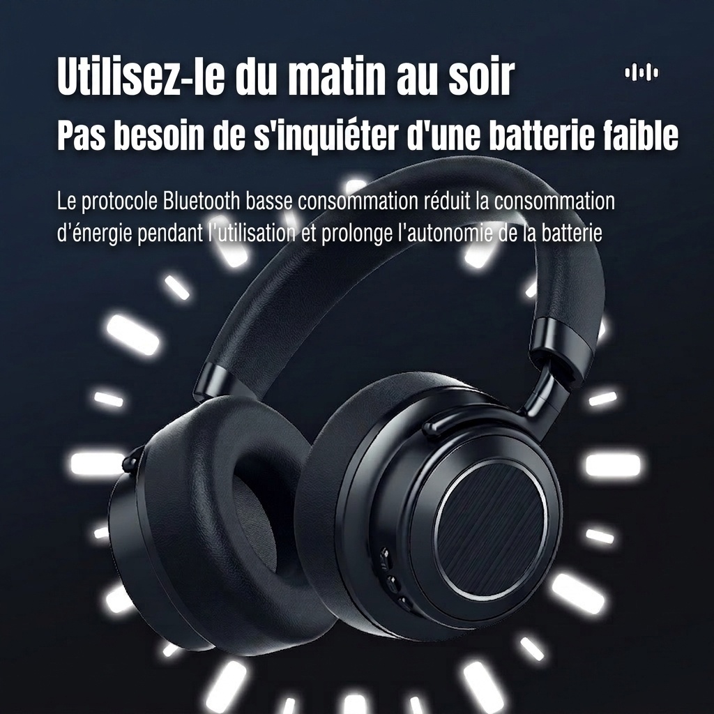 Casque sans fil à réduction de bruit - Bluetooth 6.0