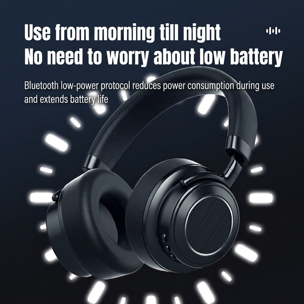 Wireless Noise-Cancelling Headphones - Bluetooth 6.0