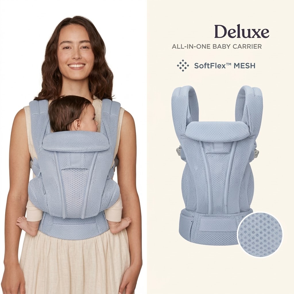 Ergonomic All-in-One Baby Carrier with Breathable Mesh Ver2